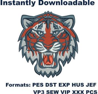 Detroit Tigers Logo embroidery design